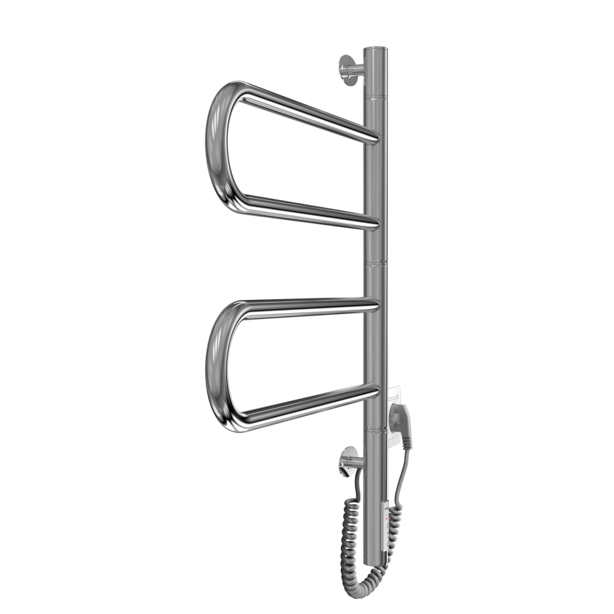 Elektrický otočný sušiak na uteráky TRISTAR 75W/230V 60x44,5 cm IP44 nerezová oceľ/lesklý chróm