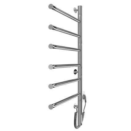 Elektrický otočný sušiak na uteráky VEER 80W/230V 80x44,5 cm nerez/lesklý chróm