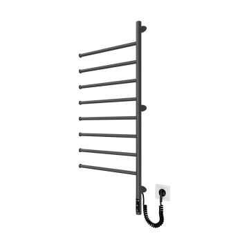 Elektrický otočný sušiak na uteráky VEER 95W/230V 102,5x44,5 cm nerez/čierna