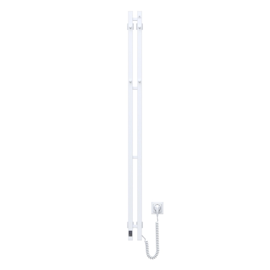 Vertaduro - Elektrický sušiak na uteráky s termostatom VEO 106W/230V 150x9 cm IP44 biely pravý