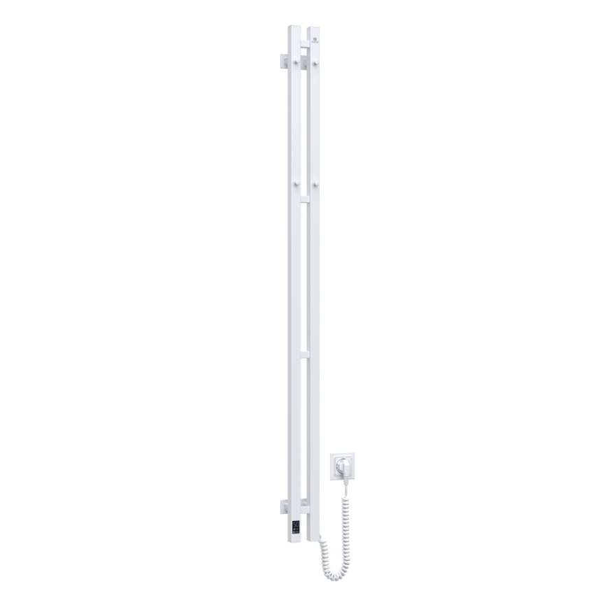 Vertaduro - Elektrický sušiak na uteráky s termostatom VEO 106W/230V 150x9 cm IP44 biely pravý