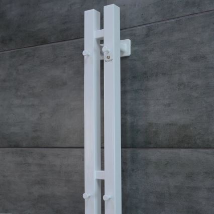 Elektrický sušiak na uteráky s termostatom SILOUETTE 187W/230V 120,6 cm IP44 biela pravá hranatý