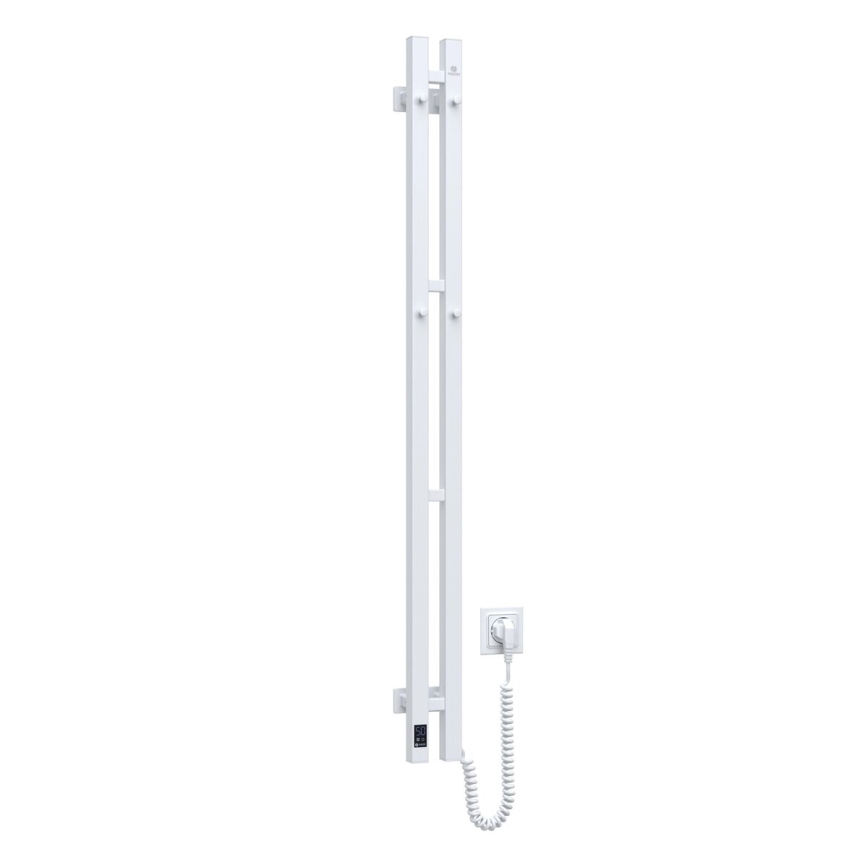 Elektrický sušiak na uteráky s termostatom SILOUETTE 187W/230V 120,6 cm IP44 biela pravá hranatý