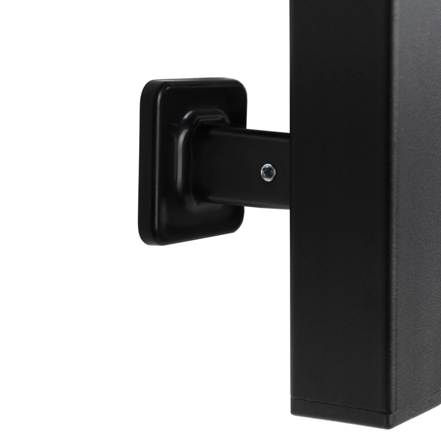 Elektrický sušiak na uteráky s termostatom FORTIS 155W 80x48 cm čierny pravý