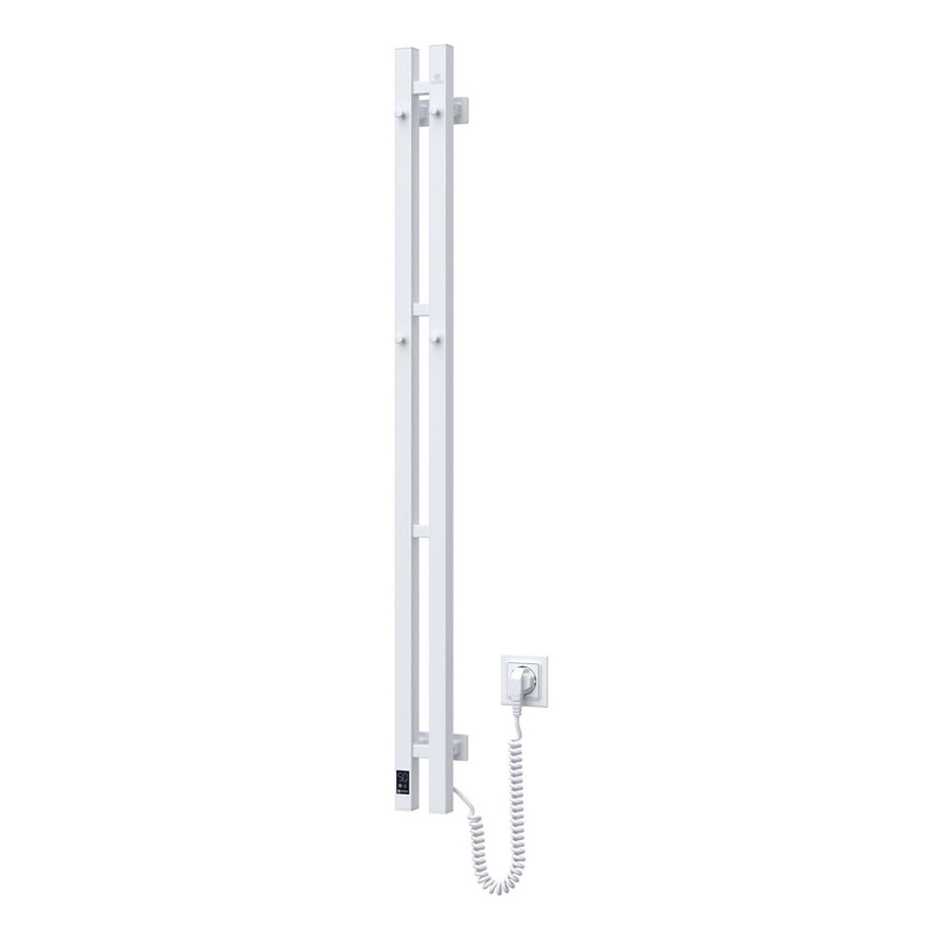 Elektrický sušiak na uteráky s termostatom SILOUETTE 187W/230V 120,6 cm IP44 biela pravá hranatý