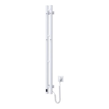 Elektrický sušiak na uteráky s termostatom SILOUETTE 187W/230V 120,6 cm IP44 biely pravý hranatý