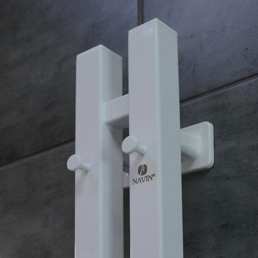 Elektrický sušiak na uteráky s termostatom SILOUETTE 70W 120x9 cm biely pravý