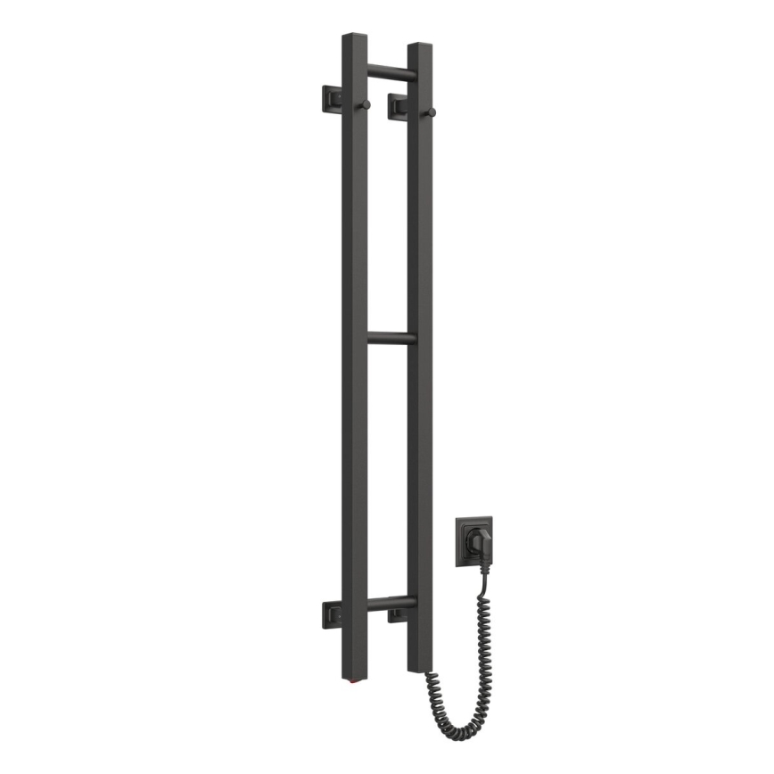 Elektrický sušiak na uteráky SILOUETTE 187W/230V 101,1 cm IP44 čierna pravá hranatý