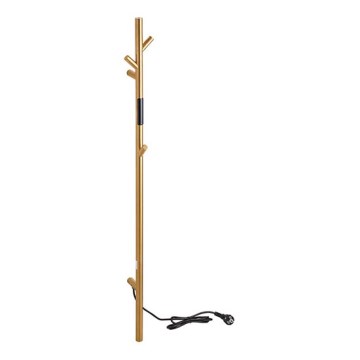 Elektrický tyčový sušák na uteráky 118 cm, 30 W, zlatý
