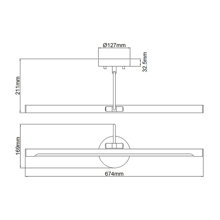 Elstead ALTON-PL-L-BB - LED Obrazové svietidlo ALTON LED/10W/230V zlatá