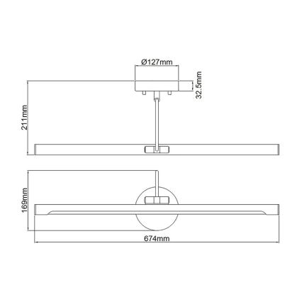 Elstead ALTON-PL-L-BLK - LED Obrazové svietidlo ALTON LED/10W/230V čierna