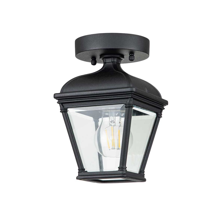 Elstead - Vonkajšie stropné svietidlo BAYVIEW 1xE27/60W/230V IP44 čierne