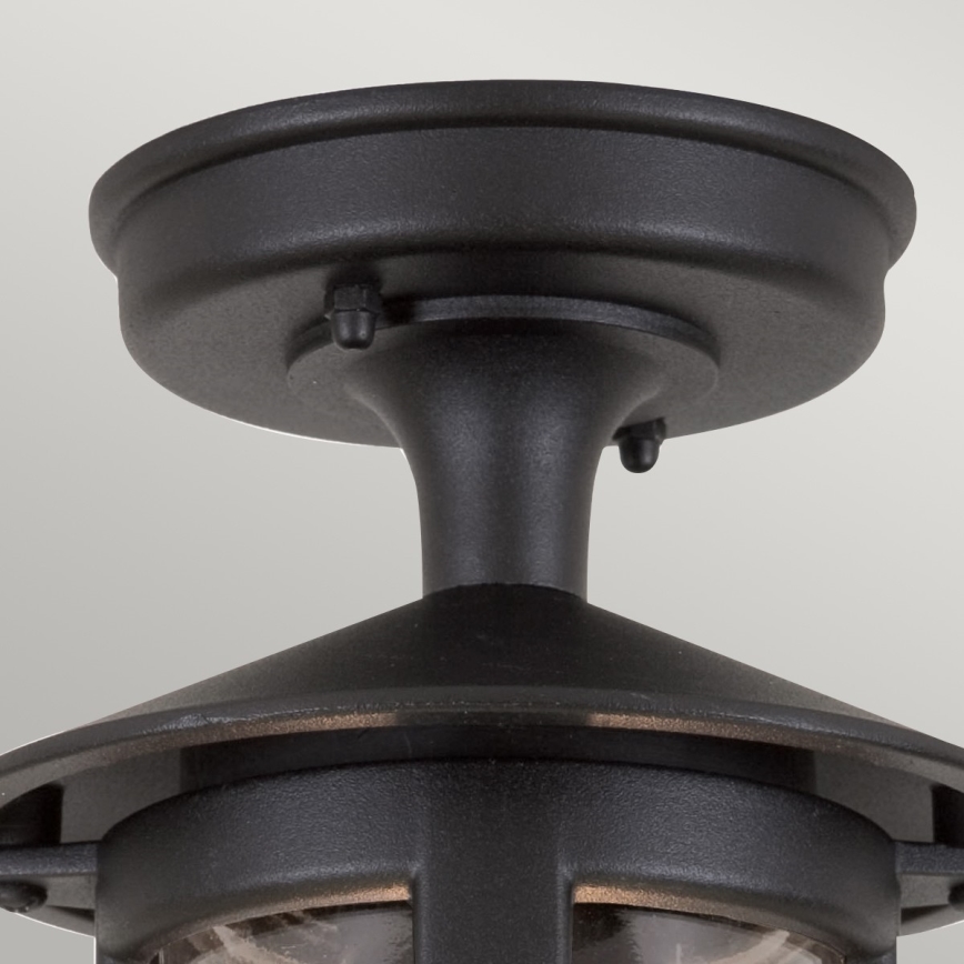 Elstead BL21A-BLACK - Vonkajší prisadený luster HEREFORD 1xE27/100W/230V IP43