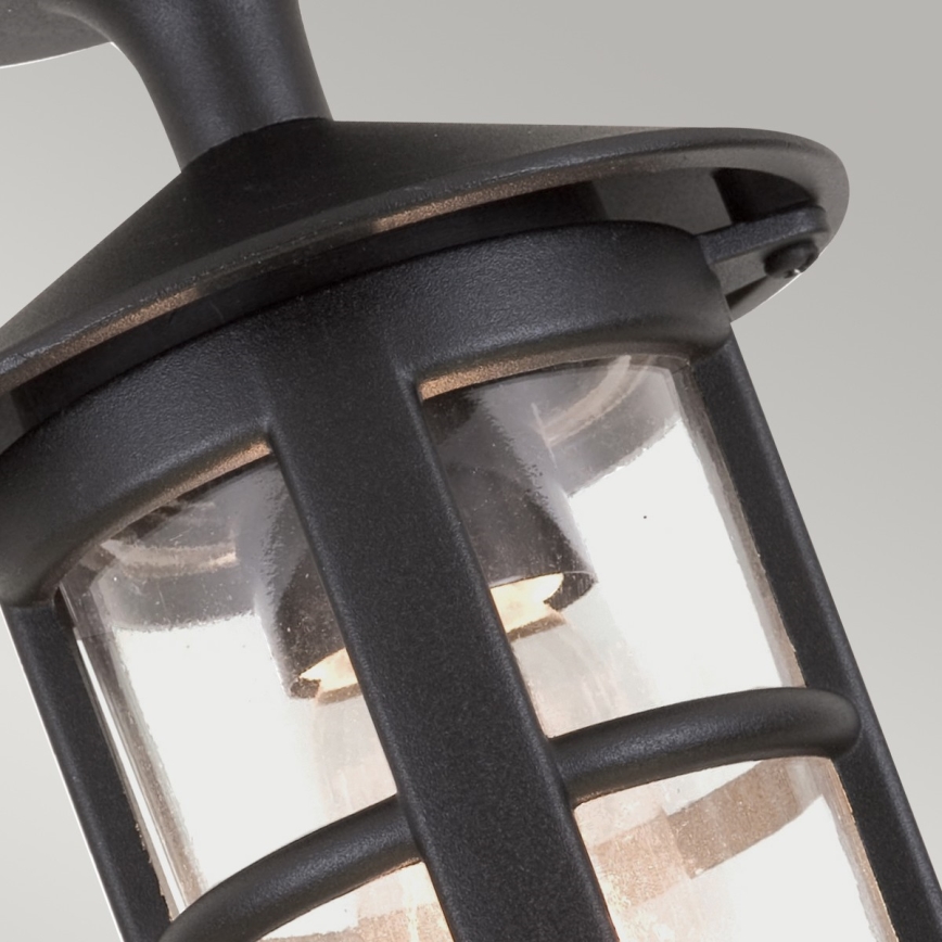 Elstead BL21A-BLACK - Vonkajší prisadený luster HEREFORD 1xE27/100W/230V IP43