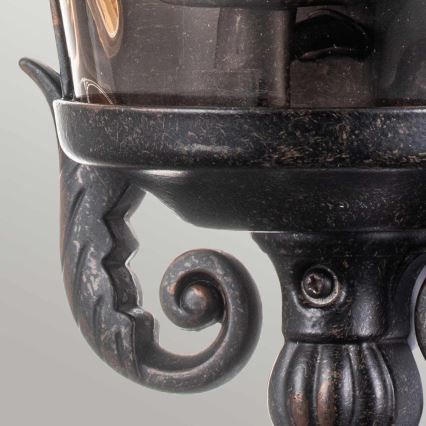 Elstead - Vonkajšie nástenné svietidlo BALTIMORE 1xE27/60W/230V IP44 bronzové