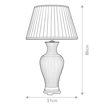 Elstead - Stolná lampa DALIAN 1xE27/60W/230V