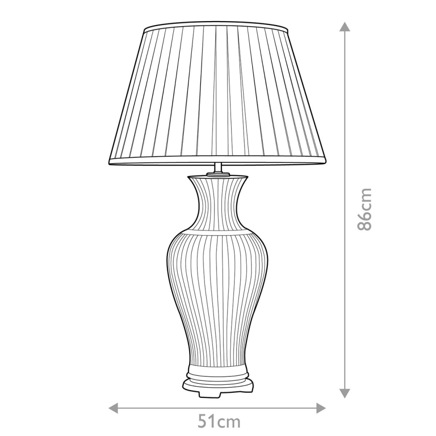 Elstead - Stolná lampa DALIAN 1xE27/60W/230V