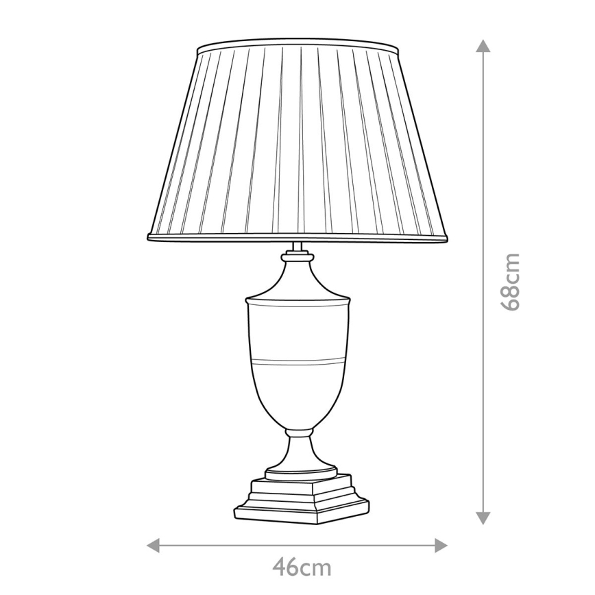 Elstead - Stolná lampa NARBONNE 1xE27/60W/230V