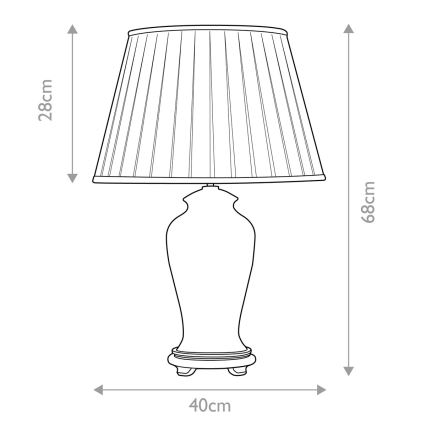Elstead - Stolná lampa SASHI 1xE27/60W/230V
