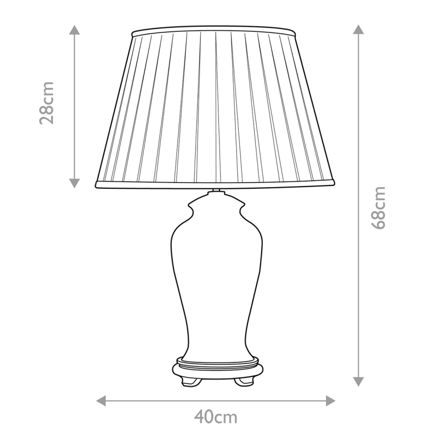 Elstead - Stolná lampa SASHI 1xE27/60W/230V