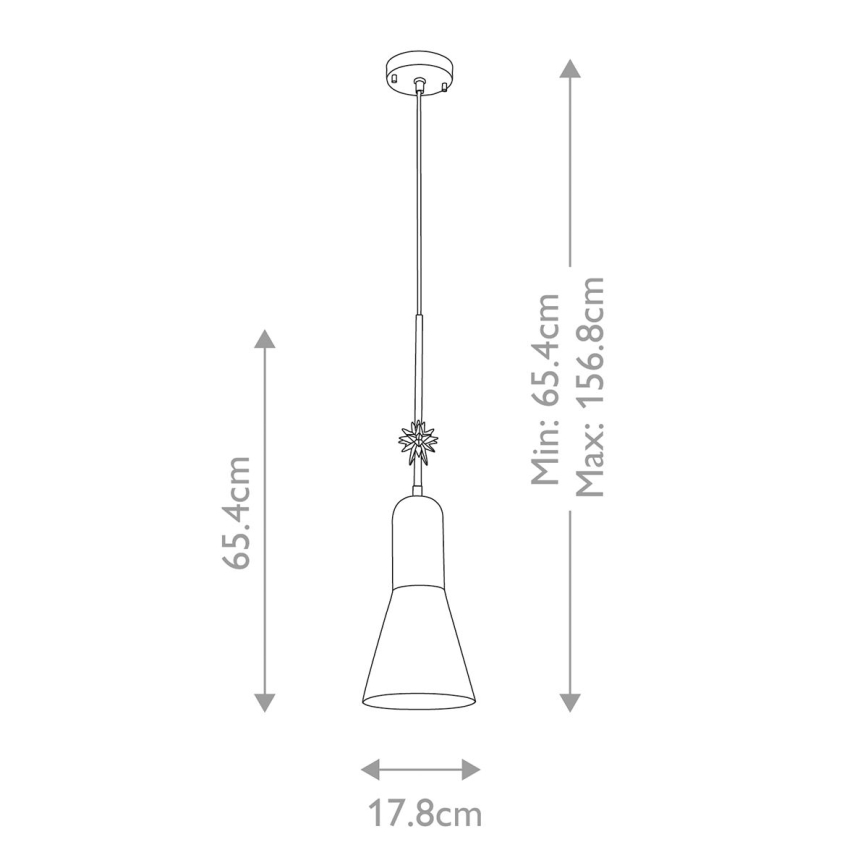 Elstead - Luster na lanku ETOILE 1xE27/60W/230V