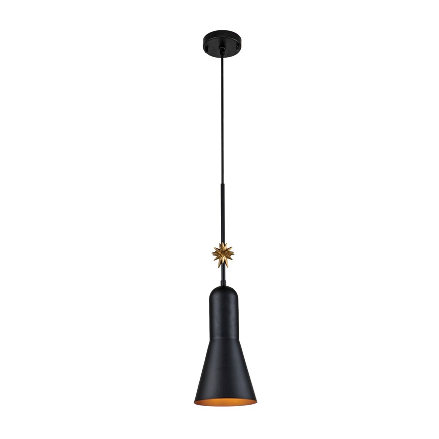 Elstead - Luster na lanku ETOILE 1xE27/60W/230V pr. 17,8 cm čierna