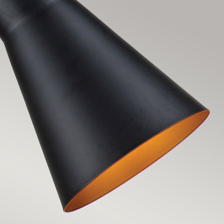 Elstead - Luster na lanku ETOILE 1xE27/60W/230V pr. 17,8 cm čierna
