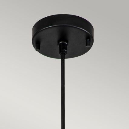 Elstead - Luster na lanku ETOILE 1xE27/60W/230V pr. 17,8 cm čierna