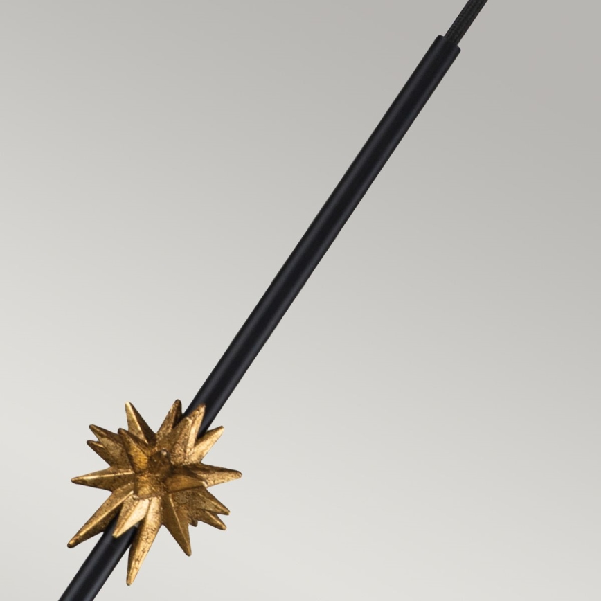Elstead - Luster na lanku ETOILE 1xE27/60W/230V pr. 17,8 cm čierna