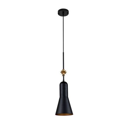 Elstead - Luster na lanku ETOILE 1xE27/60W/230V pr. 17,8 cm čierna