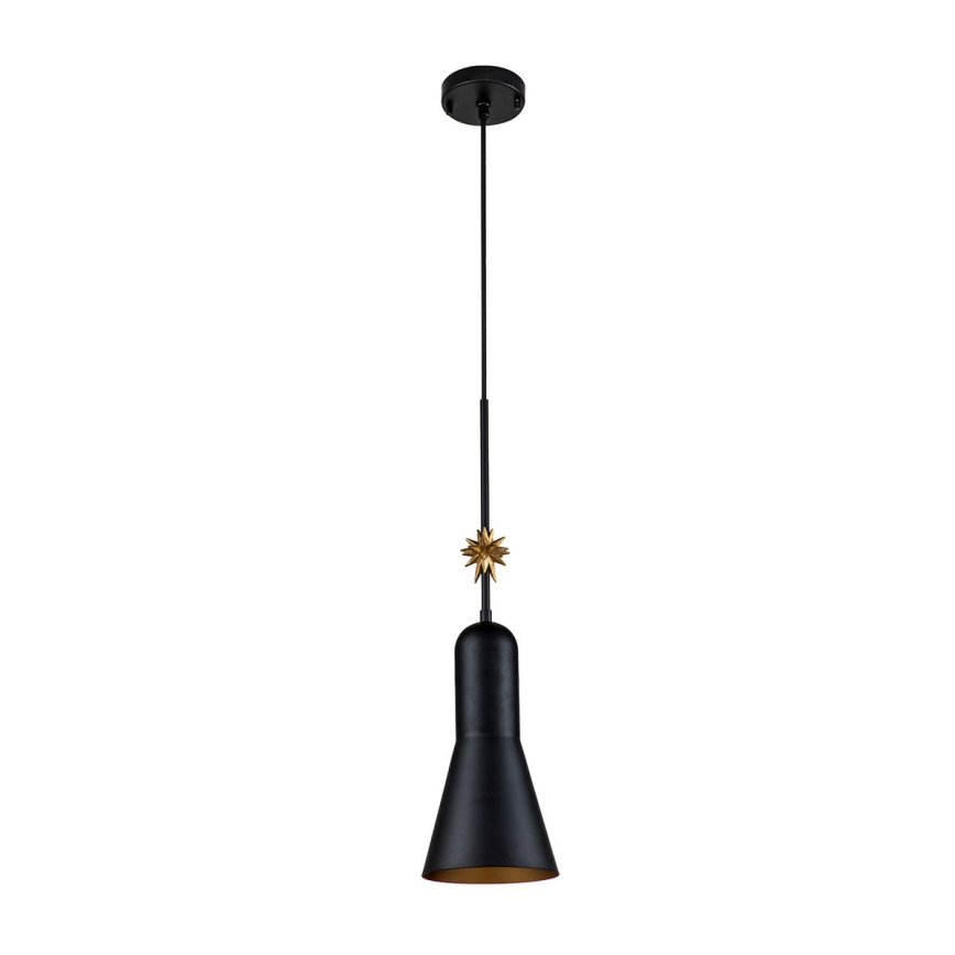 Elstead - Luster na lanku ETOILE 1xE27/60W/230V pr. 17,8 cm čierna