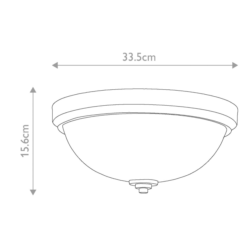 Elstead FE-MALIBU-F-BATH - Kúpeľňové stropné svietidlo MALIBU 1xE27/60W/230V IP44