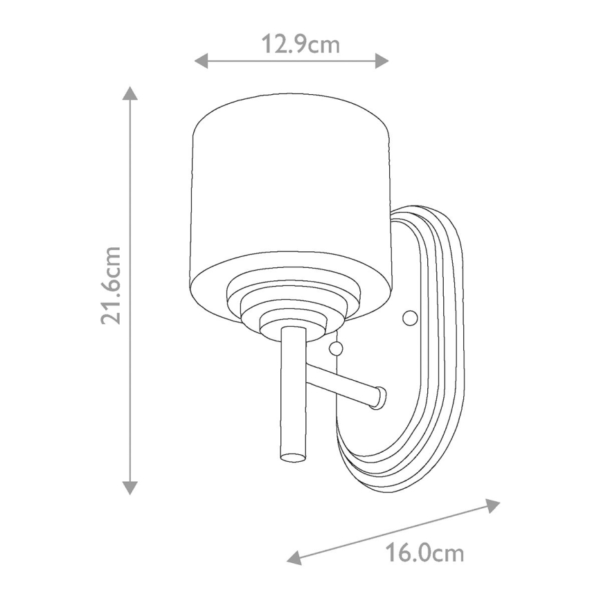 Elstead FE-MALIBU1-BATH - LED Kúpeľňové nástenné svietidlo MALIBU 1xG9/3W/230V IP44