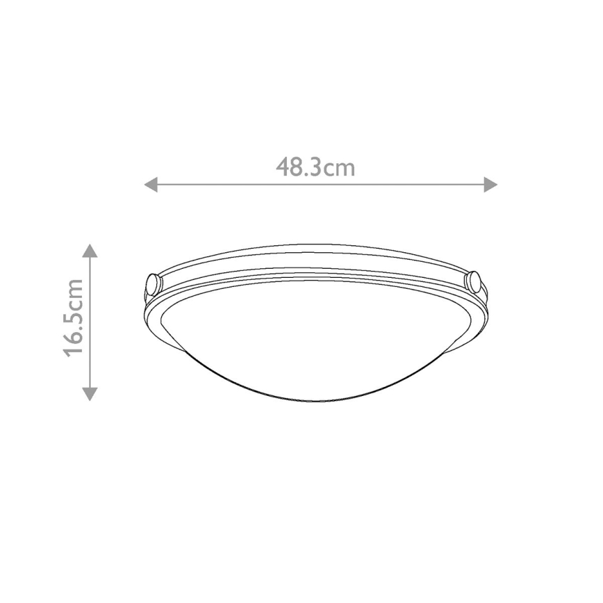 Elstead HK-COLLIER-F-M - Stropné svietidlo COLLIER 3xE27/60W/230V