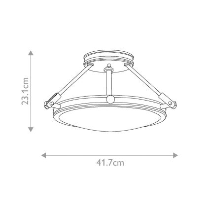 Elstead HK-COLLIER-SF-S - Prisadený luster COLLIER 3xE14/60W/230V