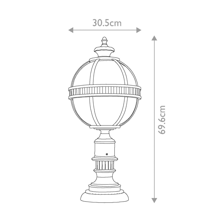 Elstead KL-HALLERON-3M - Vonkajšia lampa HALLERON 3xE14/60W/230V IP44