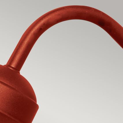 Elstead - Vonkajšie nástenné svietidlo KLAMPENBORG 1xE27/60W/230V IP44 červené