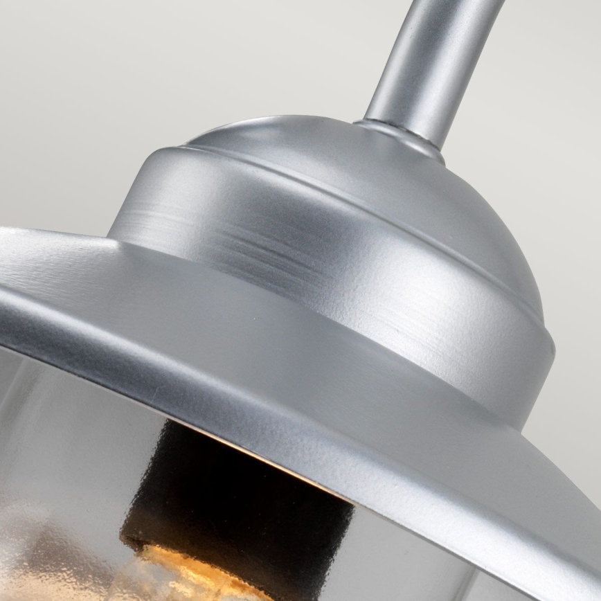 Elstead - Vonkajšie nástenné svietidlo KLAMPENBORG 1xE27/60W/230V IP44 matný chróm