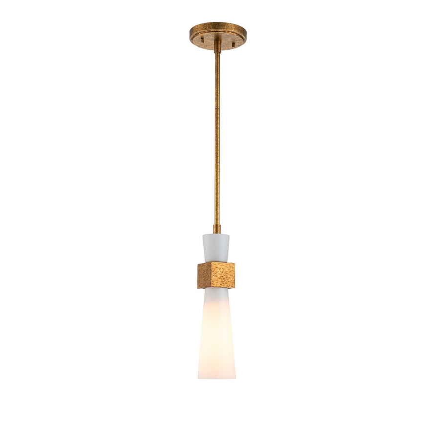 Elstead - luster na tyči KRISTY 1xE27/40W/230V pr. 15,2 cm medený