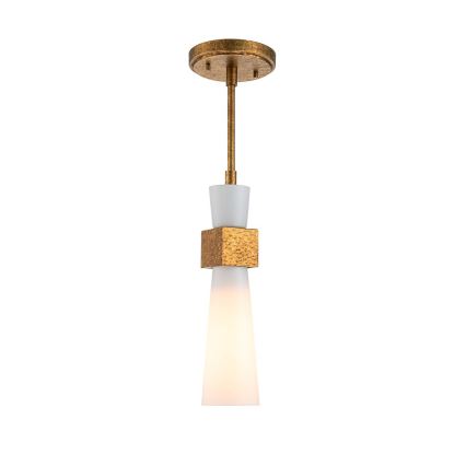 Elstead - luster na tyči KRISTY 1xE27/40W/230V pr. 15,2 cm medený