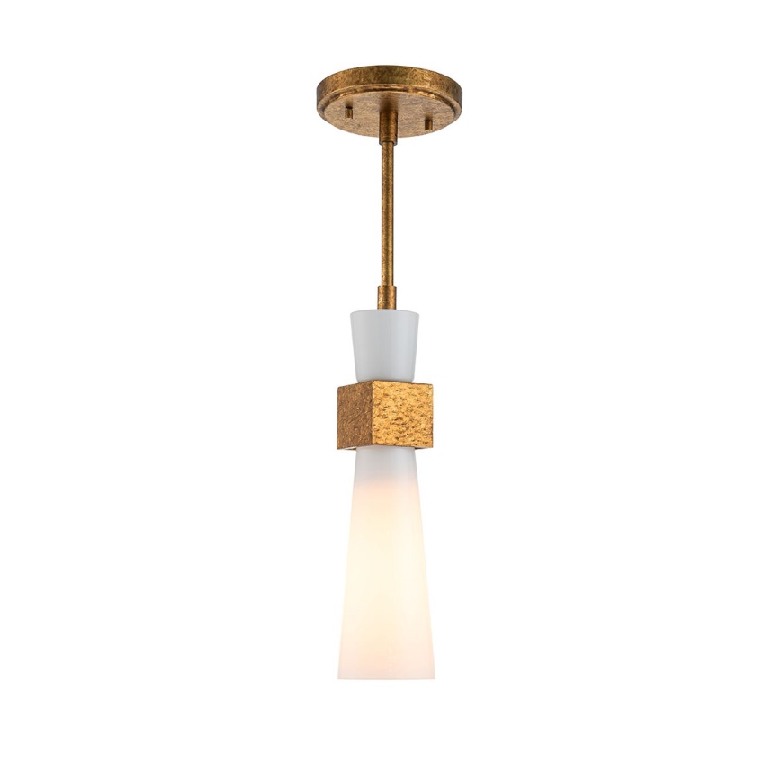 Elstead - luster na tyči KRISTY 1xE27/40W/230V pr. 15,2 cm medený