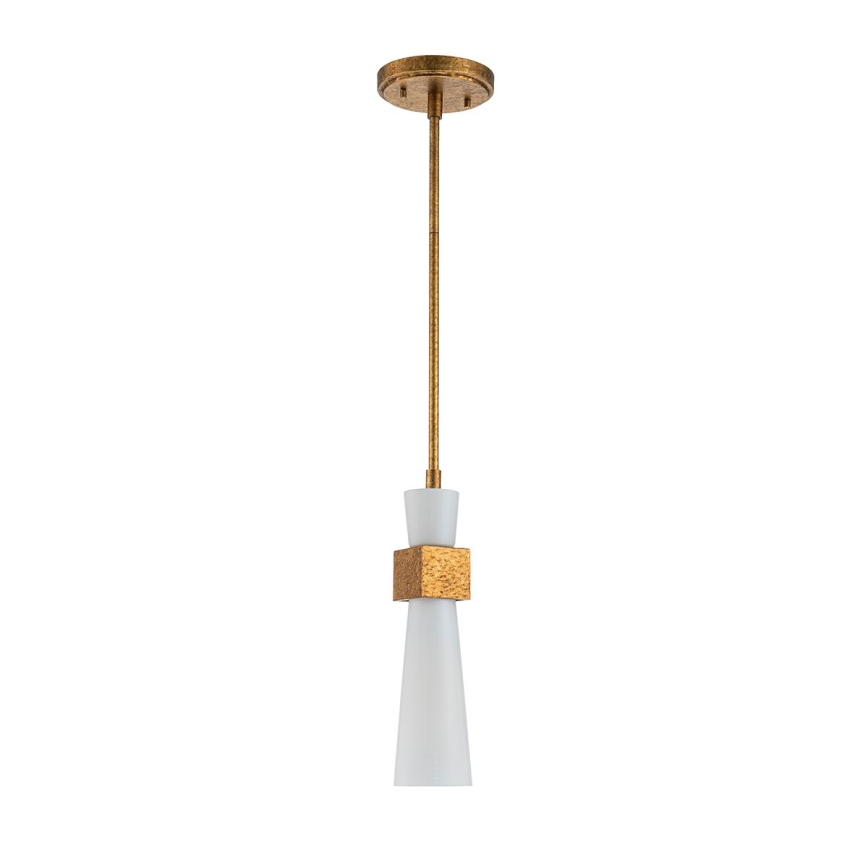 Elstead - luster na tyči KRISTY 1xE27/40W/230V pr. 15,2 cm medený