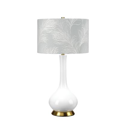 Elstead - Stolná lampa MILO 1xE27/60W/230V šedá
