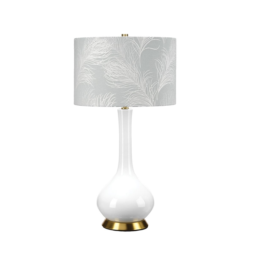 Elstead - Stolná lampa MILO 1xE27/60W/230V šedá