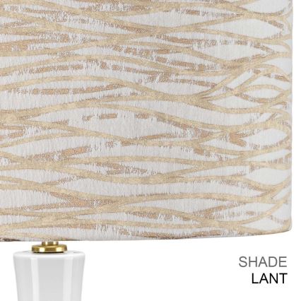 Elstead - Stolná lampa MILO 1xE27/60W/230V béžová