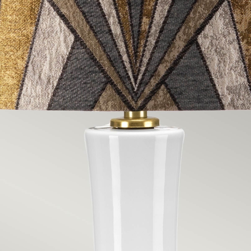 Elstead - Stolná lampa MILO 1xE27/60W/230V šedá/zlatá