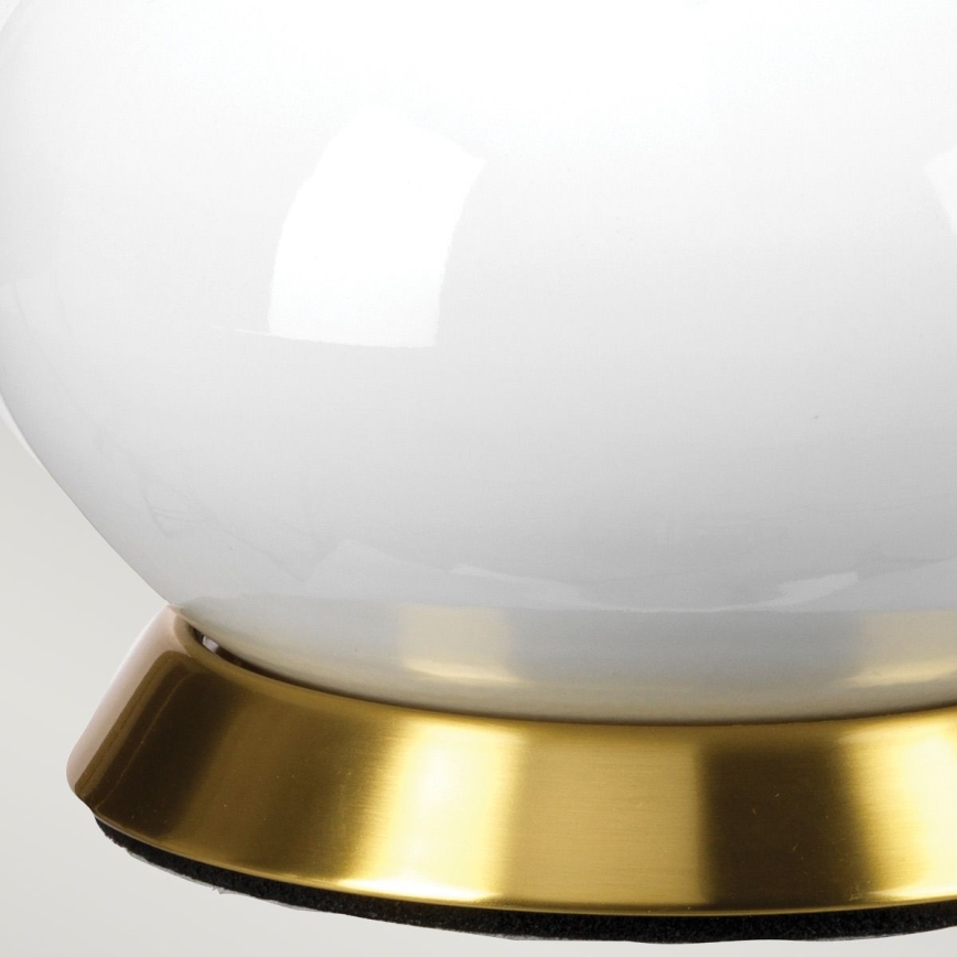 Elstead - Stolná lampa MILO 1xE27/60W/230V šedá/zlatá