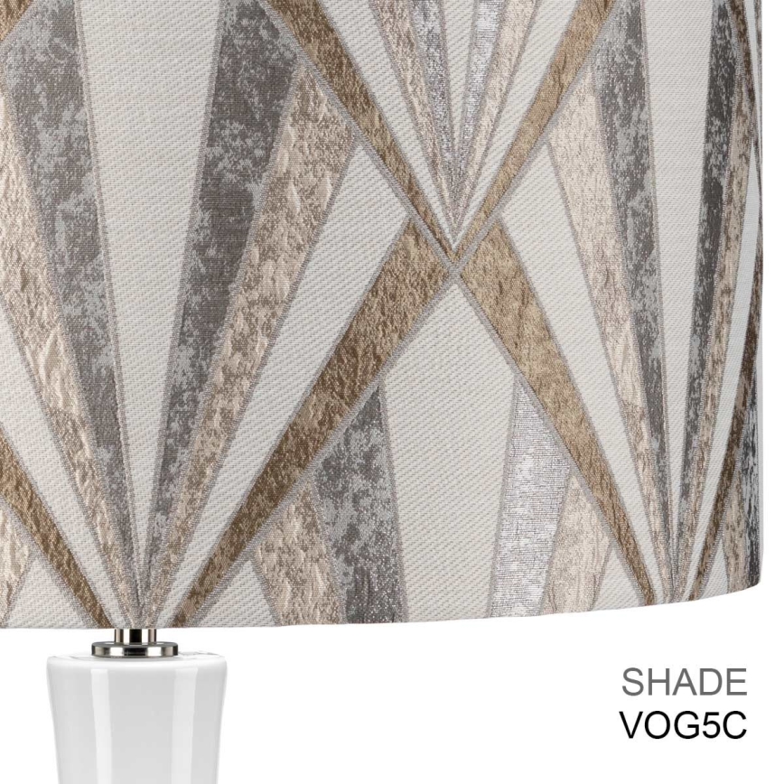 Elstead - Stolná lampa MILO 1xE27/60W/230V šedá/hnedá