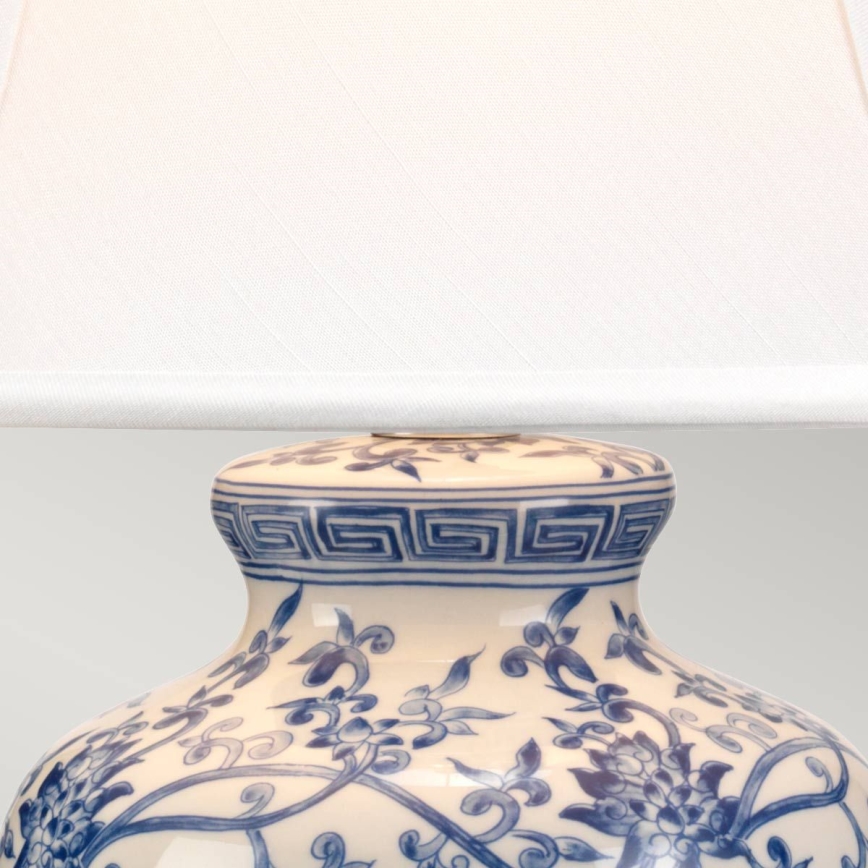 Elstead - Stolná lampa MODRÁ GINGER JAR 1xE27/60W/230V