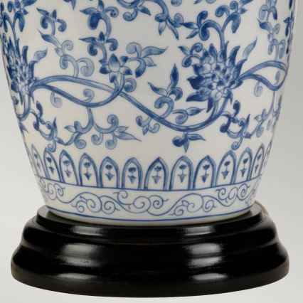 Elstead - Stolná lampa MODRÁ GINGER JAR 1xE27/60W/230V